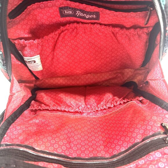 EUC Lug Ranger and Matching Tram Wallet in Awesome Flamingo Black - Picture 4 of 8